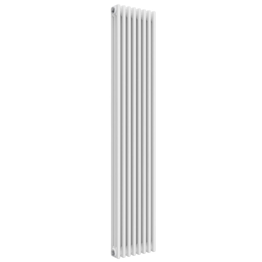 White Vertical Designer Radiator - 3 Columns, 200mm Wide | 1800mm High
