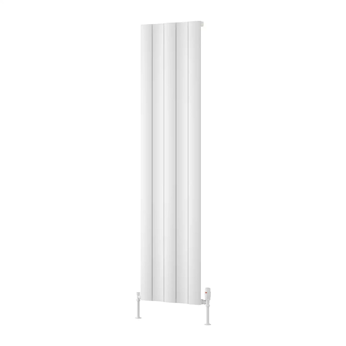 GIO 1800 X 470 White ALUMINIUM Radiator - Single