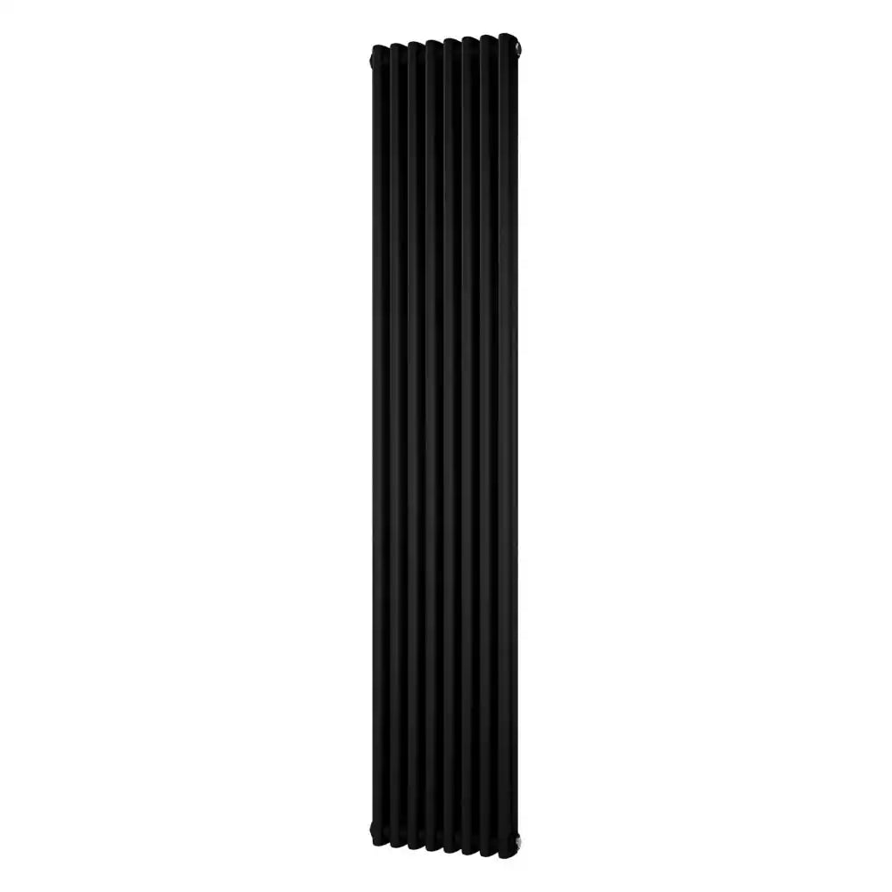 Traditional 2 Column Vertical Radiator 1800 x 372 Black