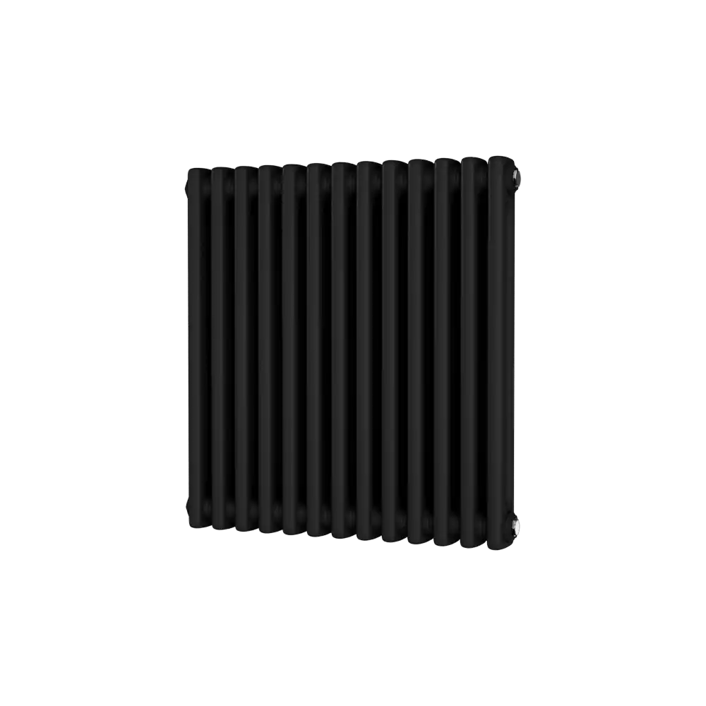 Traditional 2 Column Horizontal Radiator 600 x 592 Black