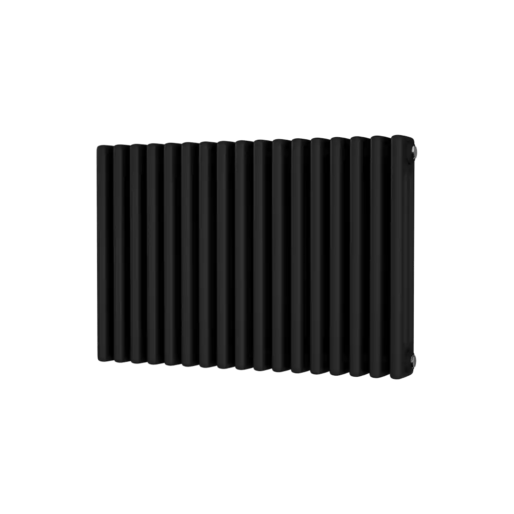 Black Traditional Radiator - 3 Columns, 777mm Wide | 500mm High