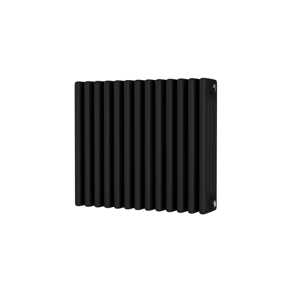 Traditional 4 Column Horizontal Radiator 500 x 592 Black