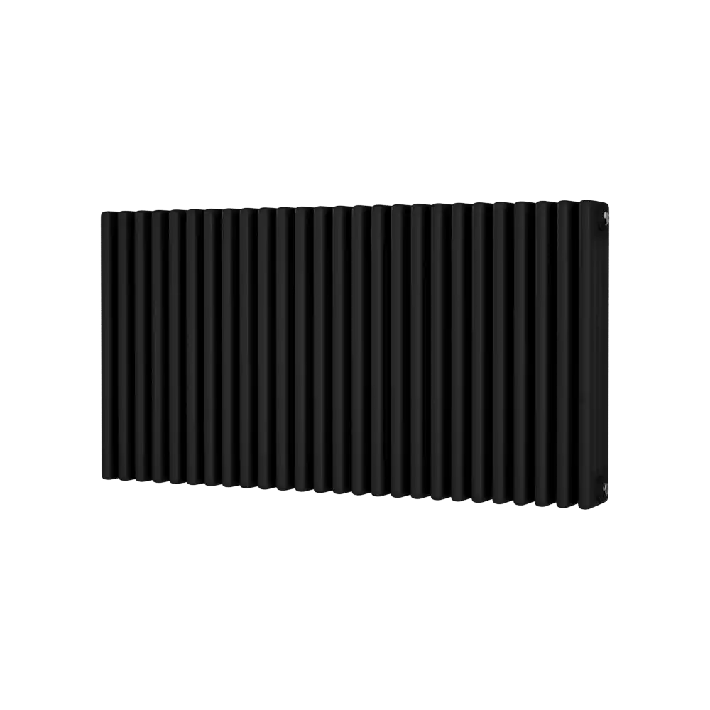 Traditional 4 Column Horizontal Radiator 600 x 1164 Black