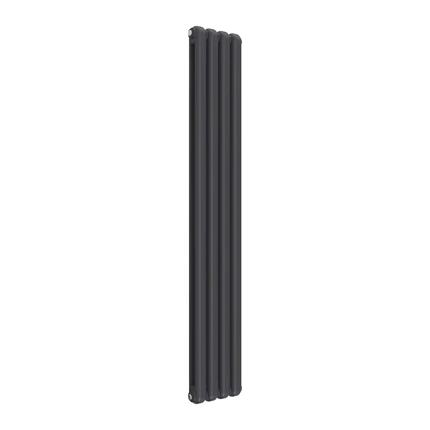 Tall & Slim Anthracite Designer Radiator - 2 Columns, 300mm Wide | 1800mm High