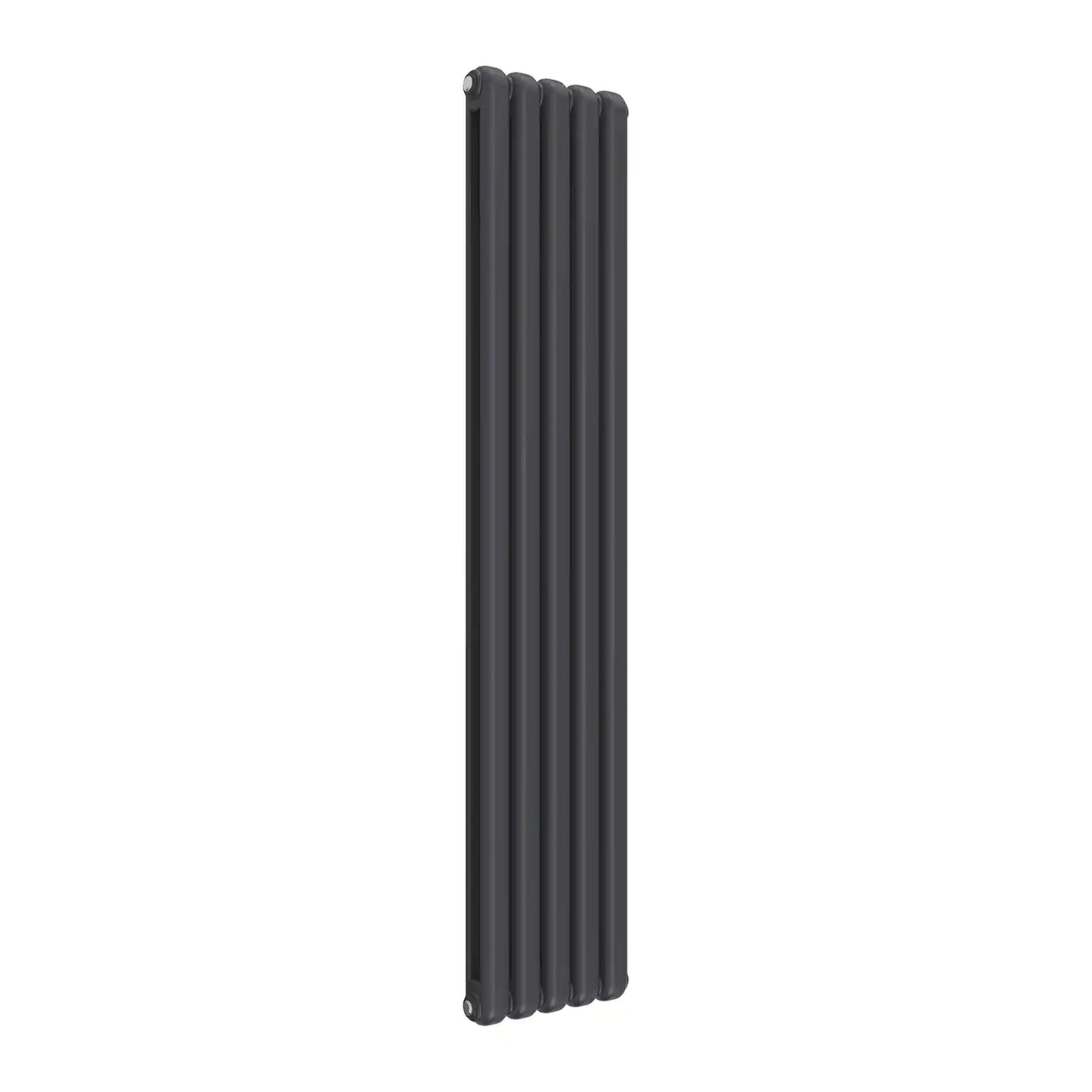 Tall Anthracite Vertical Designer Radiator - 2 Columns, 370mm Wide | 1800mm High