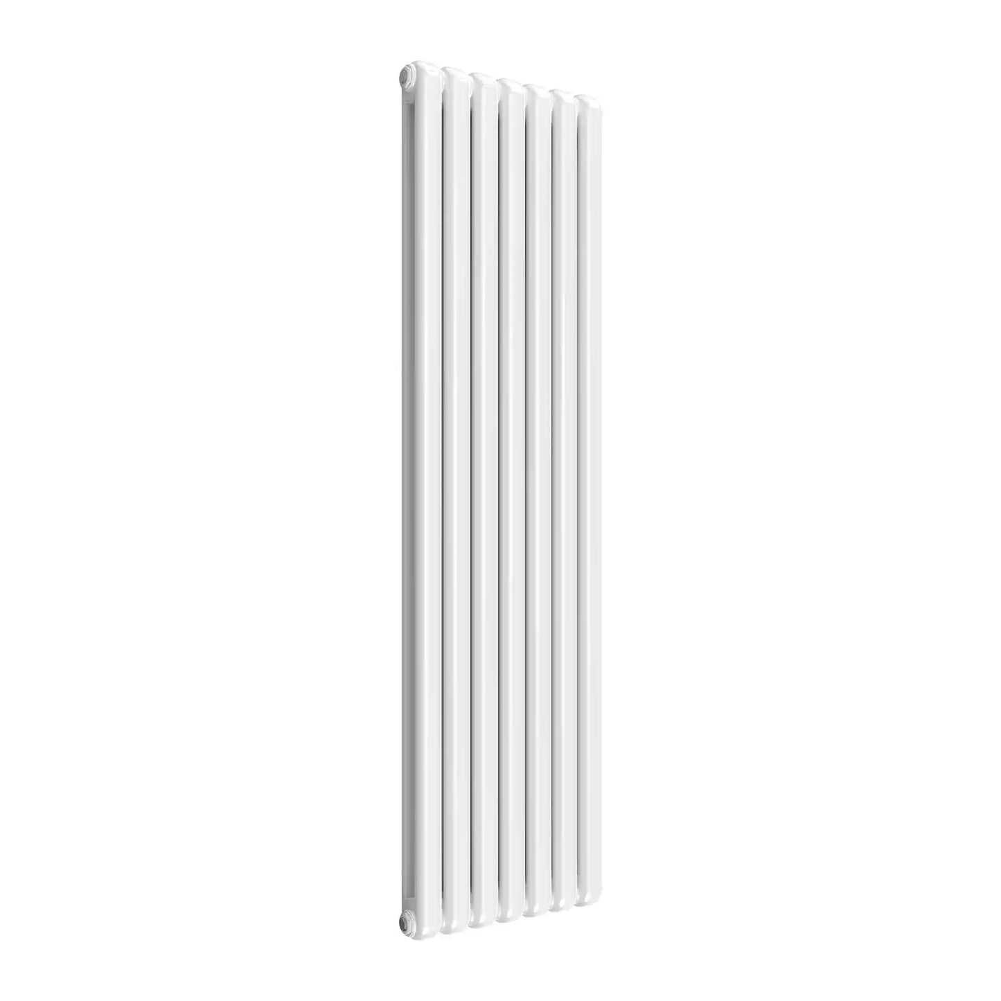 Modern Vertical 2 Column Radiator - White, 510mm Wide | 1800mm High