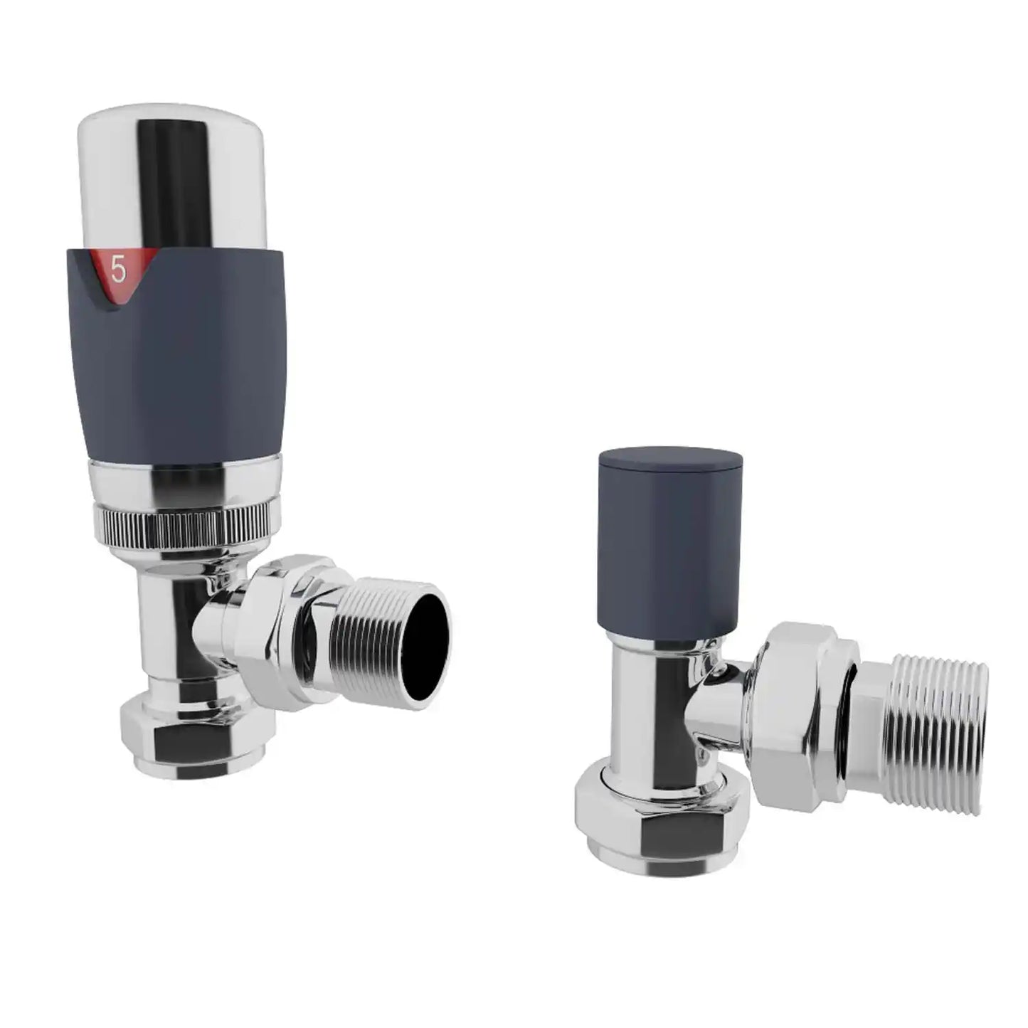 Anthracite/Chrome Angled TRV pack
