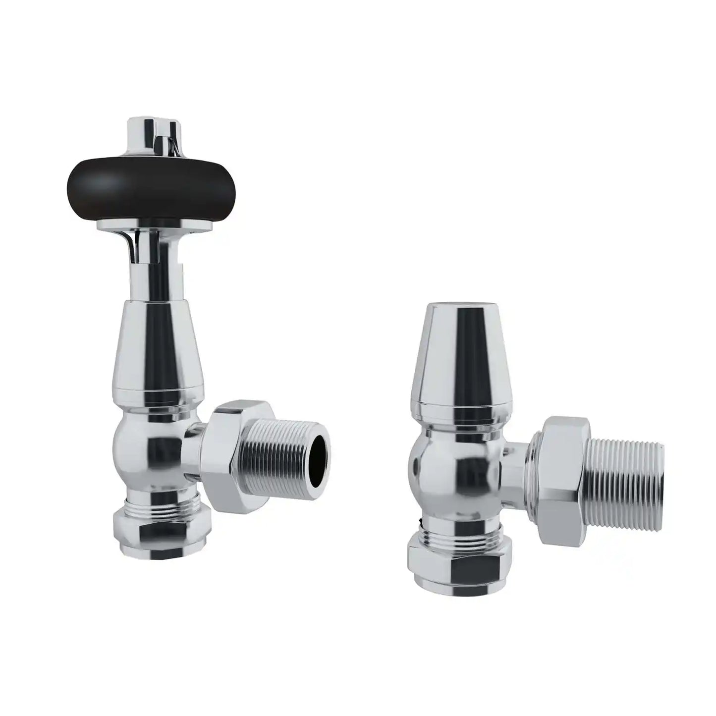 TRV Pack Traditional Wooden Head Chrome Angled