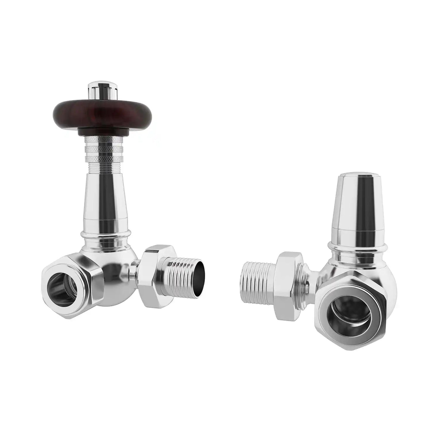 TRV Pack Traditional Woodgrain Head Chrome Corner