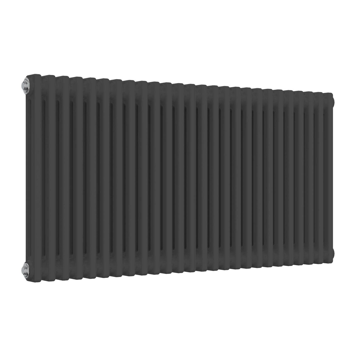 Anthracite 2 Column Horizontal Radiator - 1190mm Wide | 600mm High