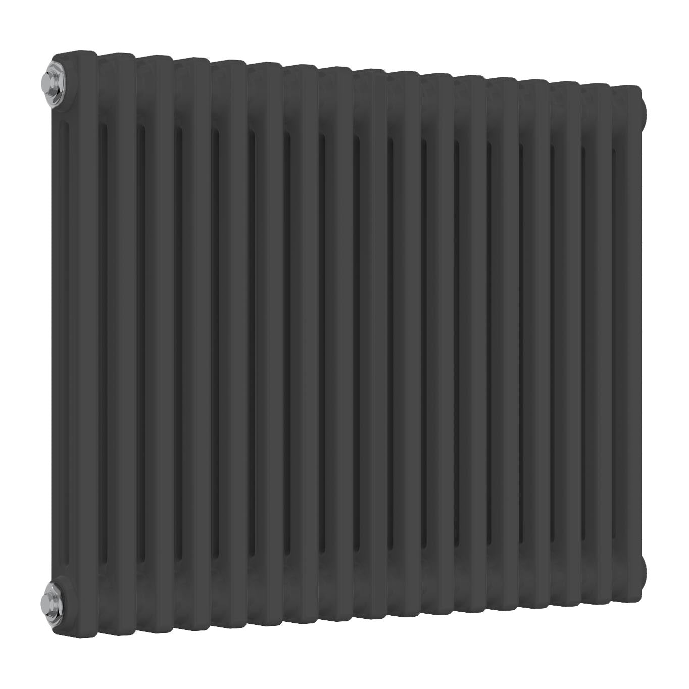 Anthracite 2 Column Designer Radiator - 785mm Wide | 600mm High