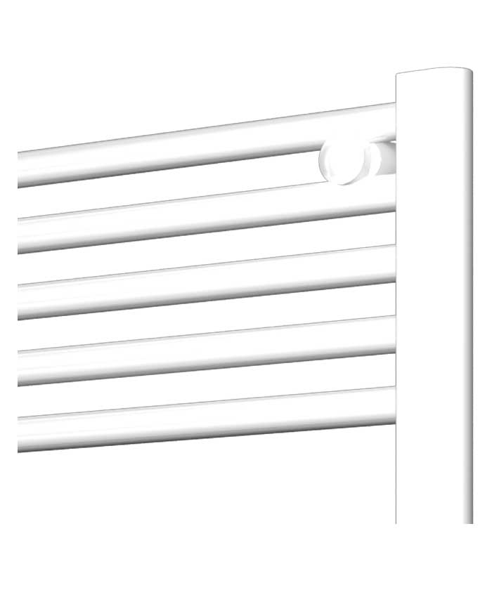 Narrow White Heated Towel Rail 300mm Wide | 1500mm High
