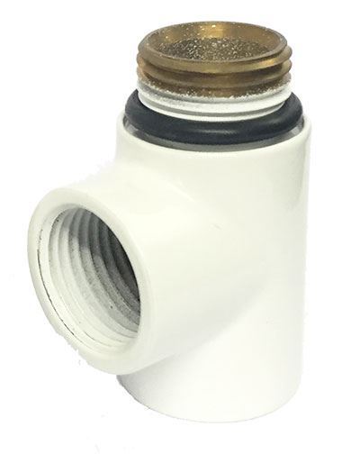 T-Piece | Dual Fuel Adaptor in white - Tee Pipe