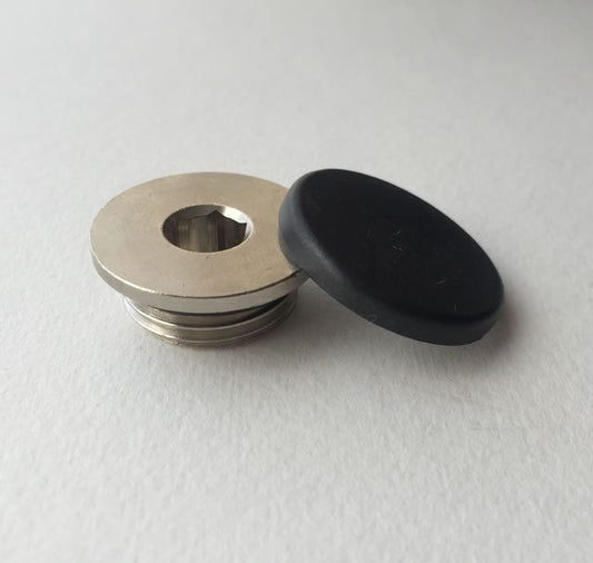Concealed Blanking Plug & Cover Cap - Black