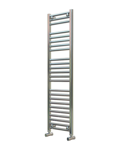 Narrow Chrome Towel Radiator 300mm Wide | 1200mm High
