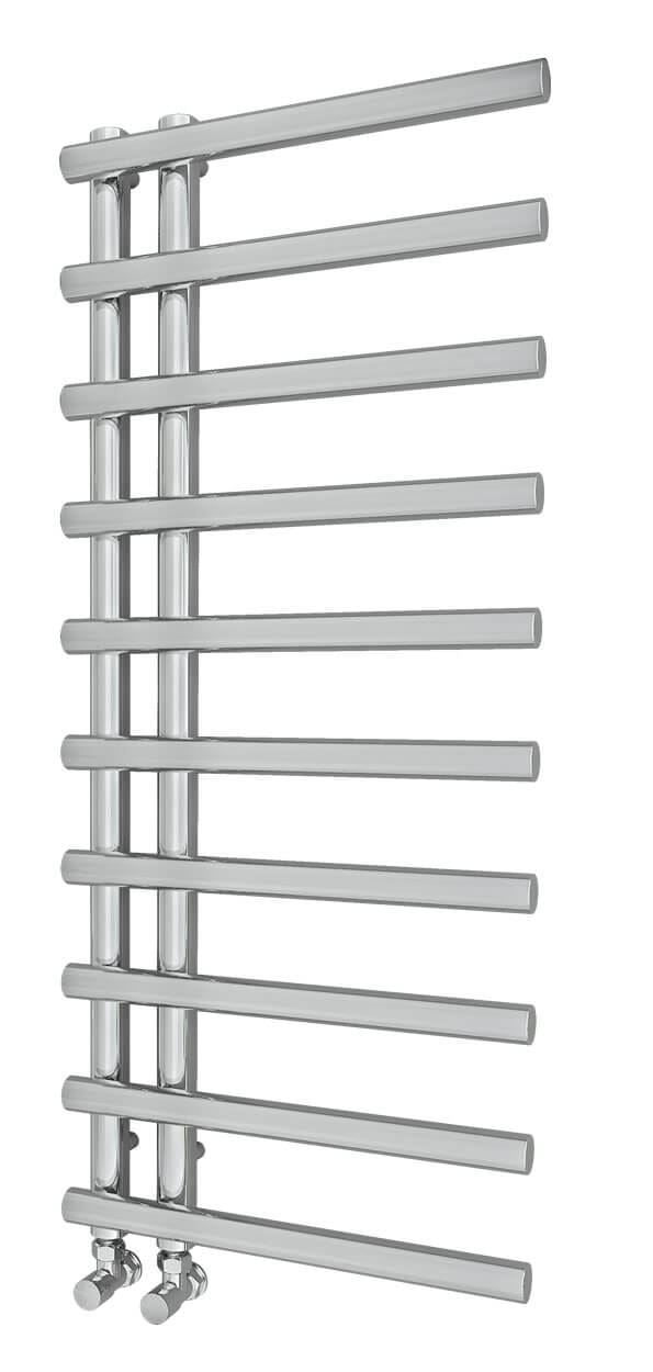 ELUS Designer Towel Radiator Chrome 500mm Wide 1200mm High