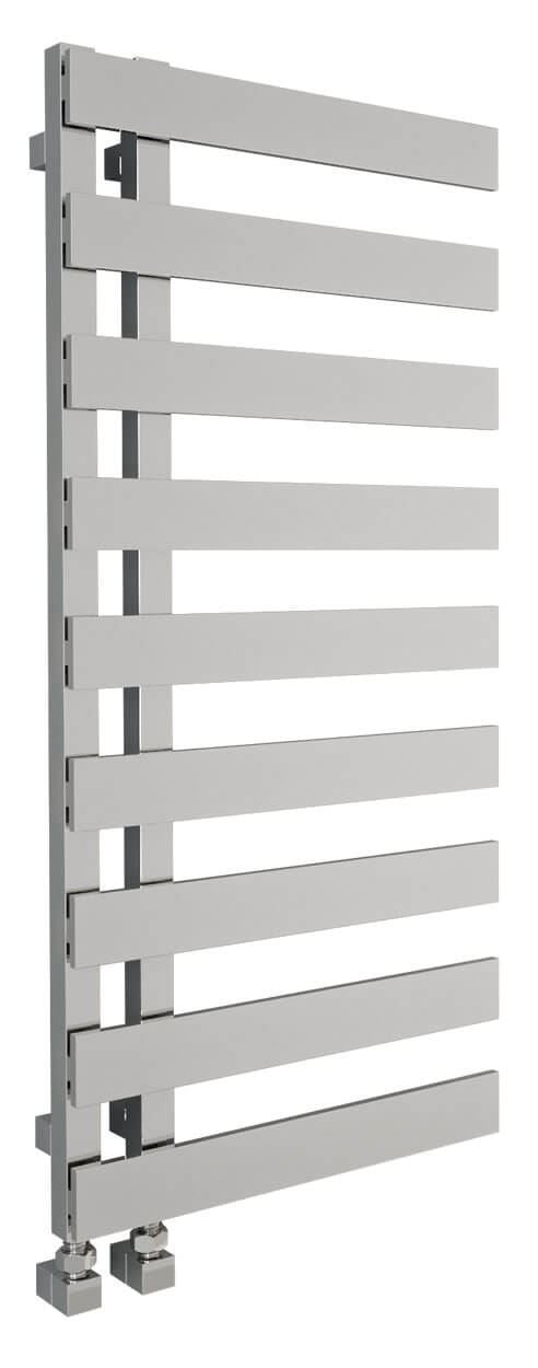 EMRENO Designer Towel Radiator 500mm x 1232mm | Open End Flat Chrome