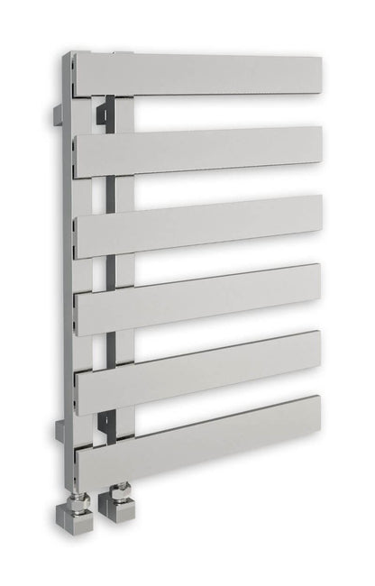 EMRENO Designer Towel Radiator 500mm x 800mm | Open End Flat Chrome