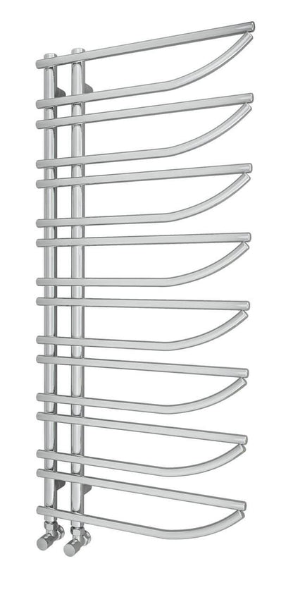 ENZANA Designer Towel Radiator Chrome 550mm (W) x 1250mm (H)