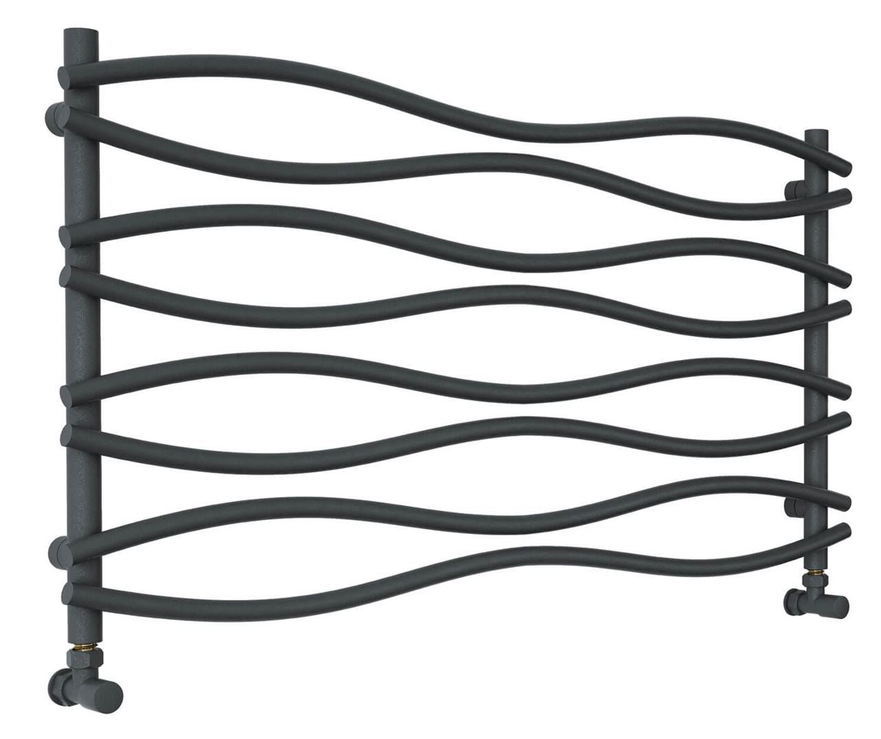 WAVE Designer Towel Radiator 1200mm (W) x 635mm (H) Anthracite