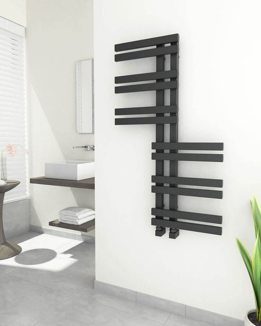 ZHIA Designer Towel Radiator Anthracite 600mm Wide | 1000mm High