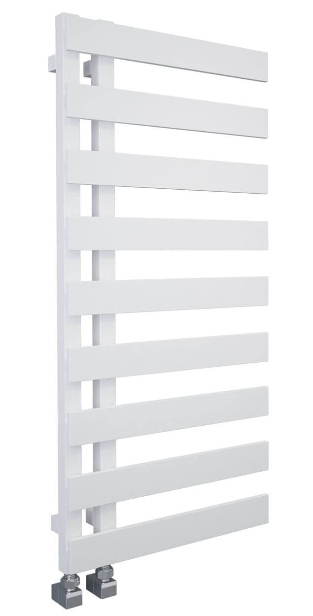 EMRENO Designer Towel Radiator 500mm x 800mm | Open End Flat White