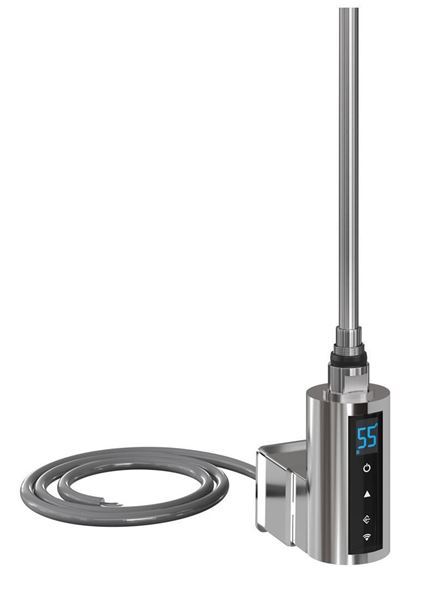 Thermostatic Heating Element with WiFi & 2/4hrs Booster - 600Watt Chrome