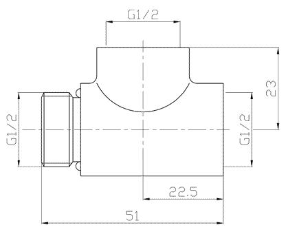 2 x T-Pieces | Dual Fuel Adaptors in Chrome