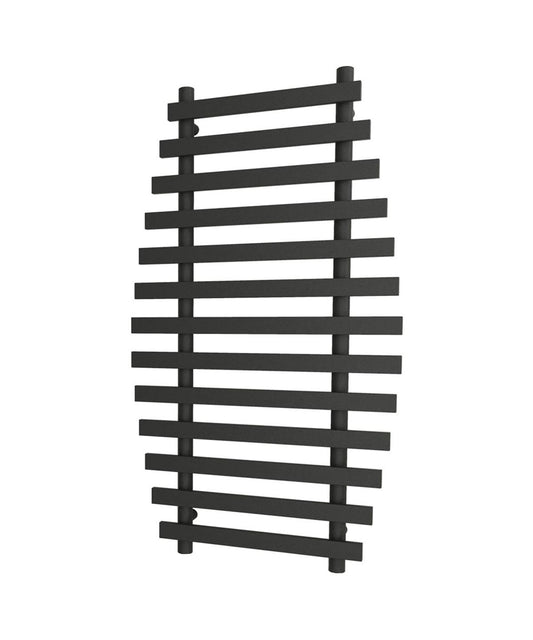 DIVERI Anthracite Bathroom Radiator 600mm Wide | 1200mm High