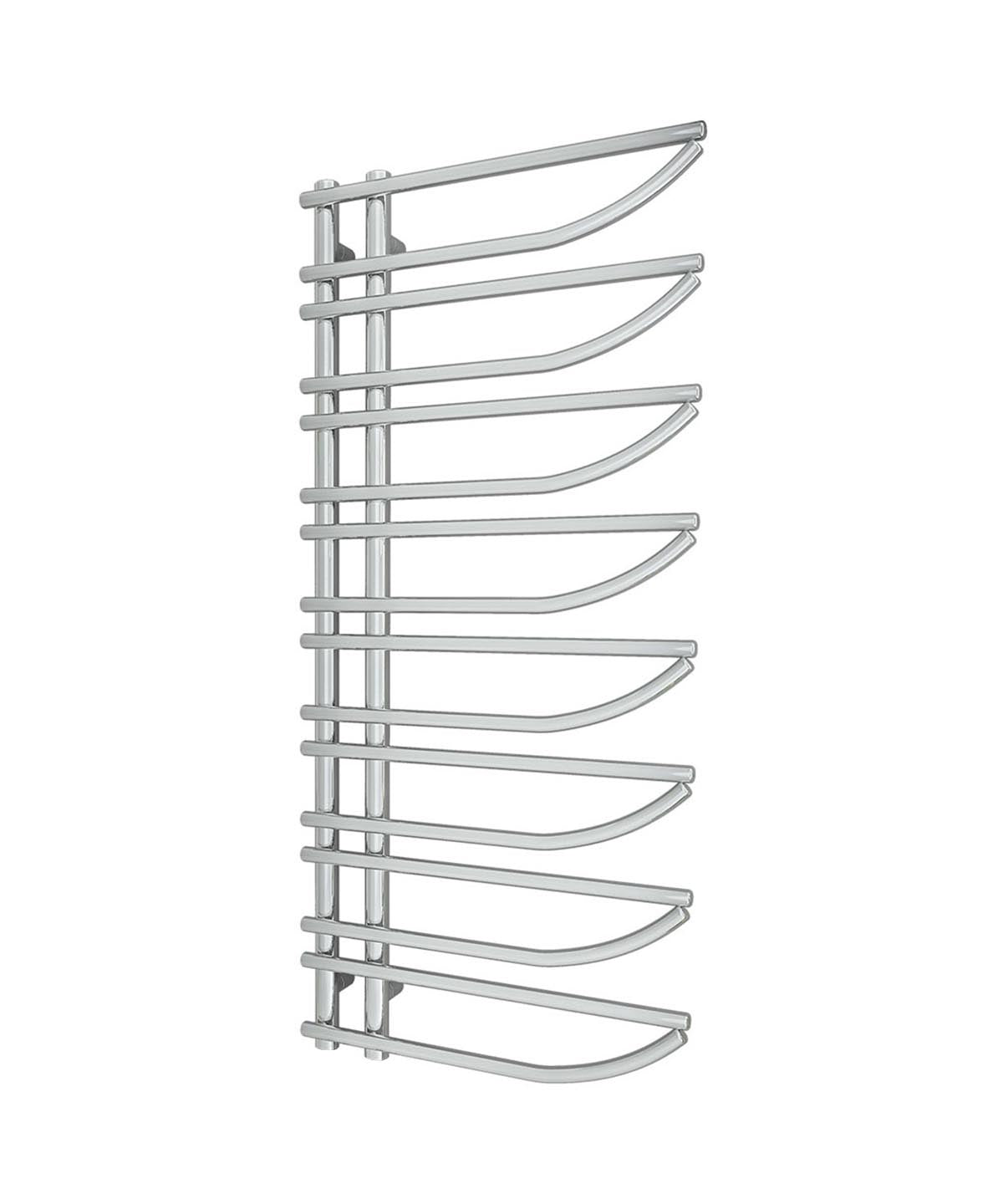 ENZANA Designer Towel Radiator Chrome 550mm (W) x 1250mm (H)