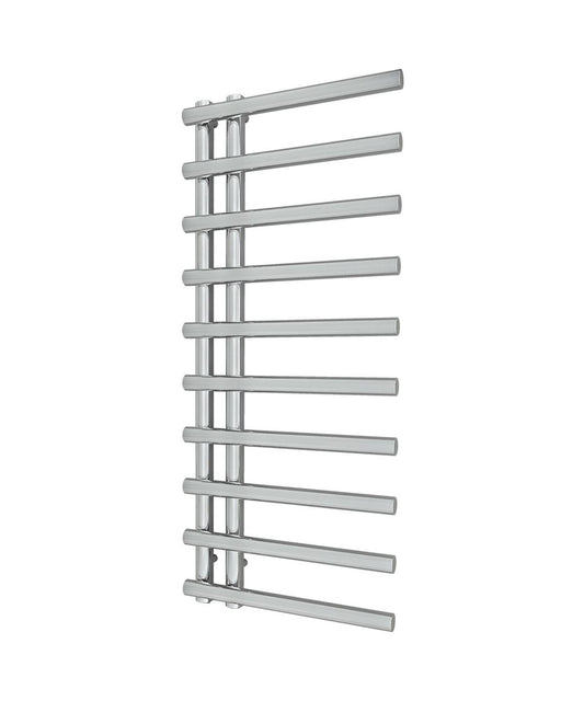 ELUS Designer Towel Radiator Chrome 500mm Wide 1200mm High