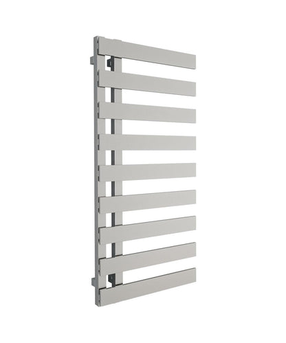 EMRENO Designer Towel Radiator 500mm x 800mm | Open End Flat Chrome
