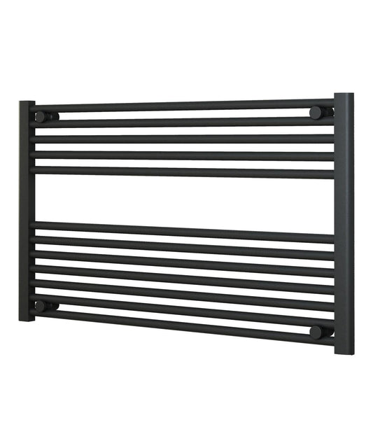 Horizontal Anthracite Towel Radiator 1000mm Wide | 600mm High