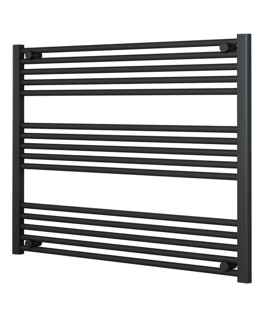 Horizontal Anthracite Towel Radiator 1000mm Wide | 800mm High