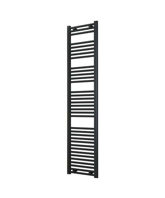 Tall & Slim Anthracite Towel Radiator 400mm Wide | 1750mm High