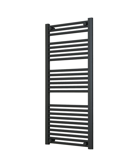 Ladder Anthracite Towel Radiator 500mm Wide | 1150mm High
