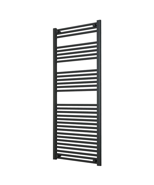 Large Anthracite Towel Radiator 600mm Wide | 1500mm High