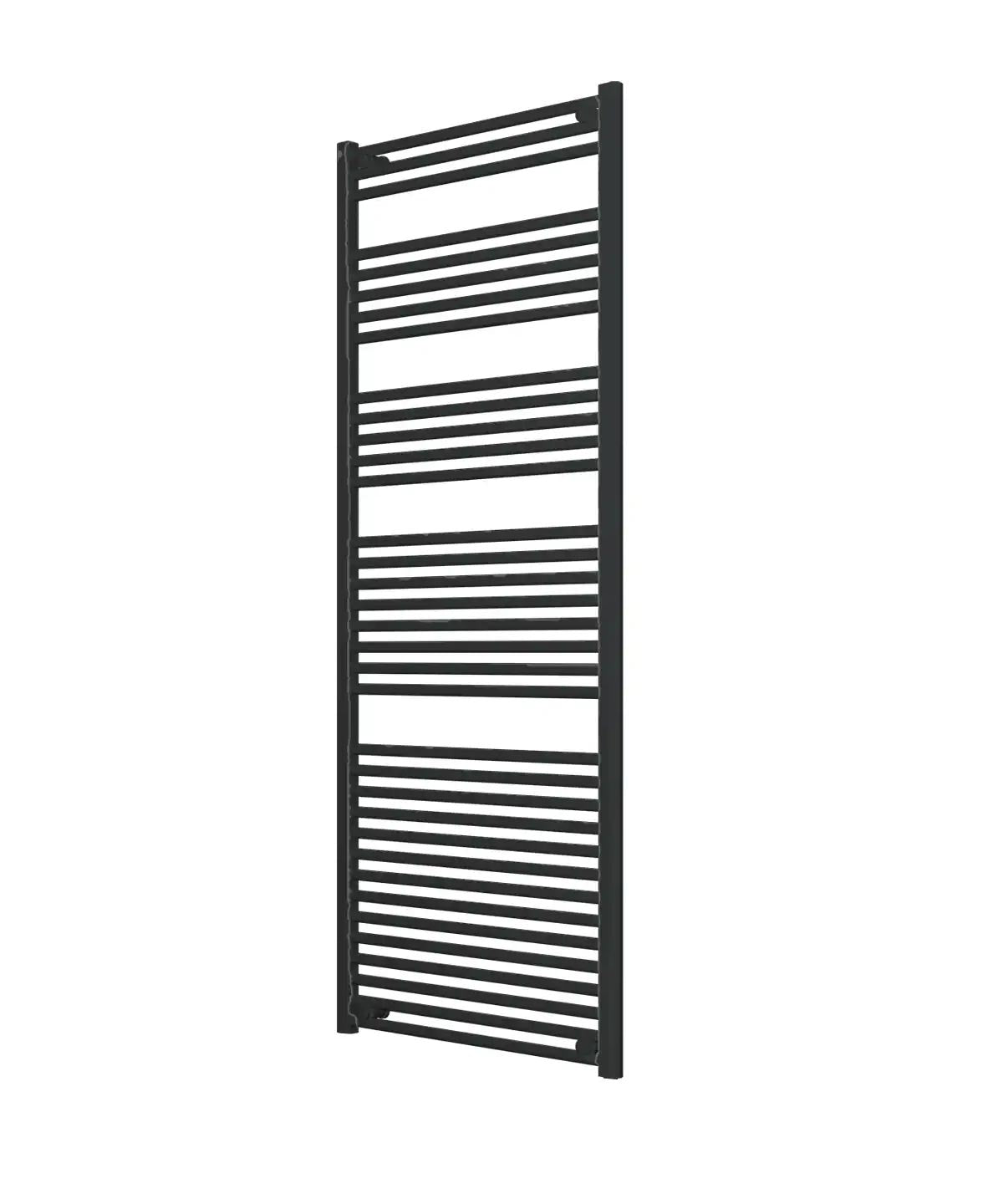 Anthracite Heated Towel Rail - Large 700mm Wide | 1750mm High