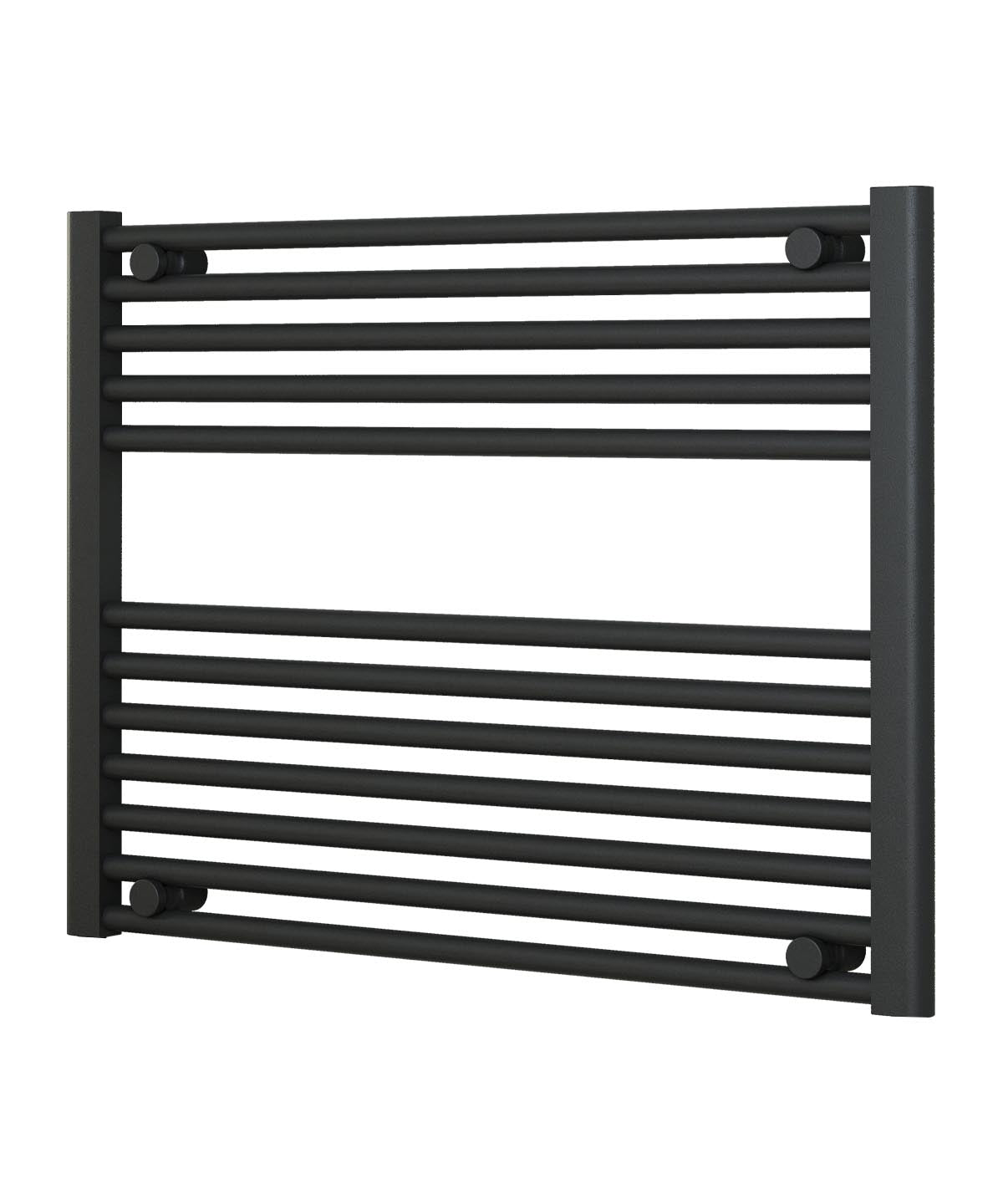 Horizontal Anthracite Towel Radiator 800mm Wide | 600mm High