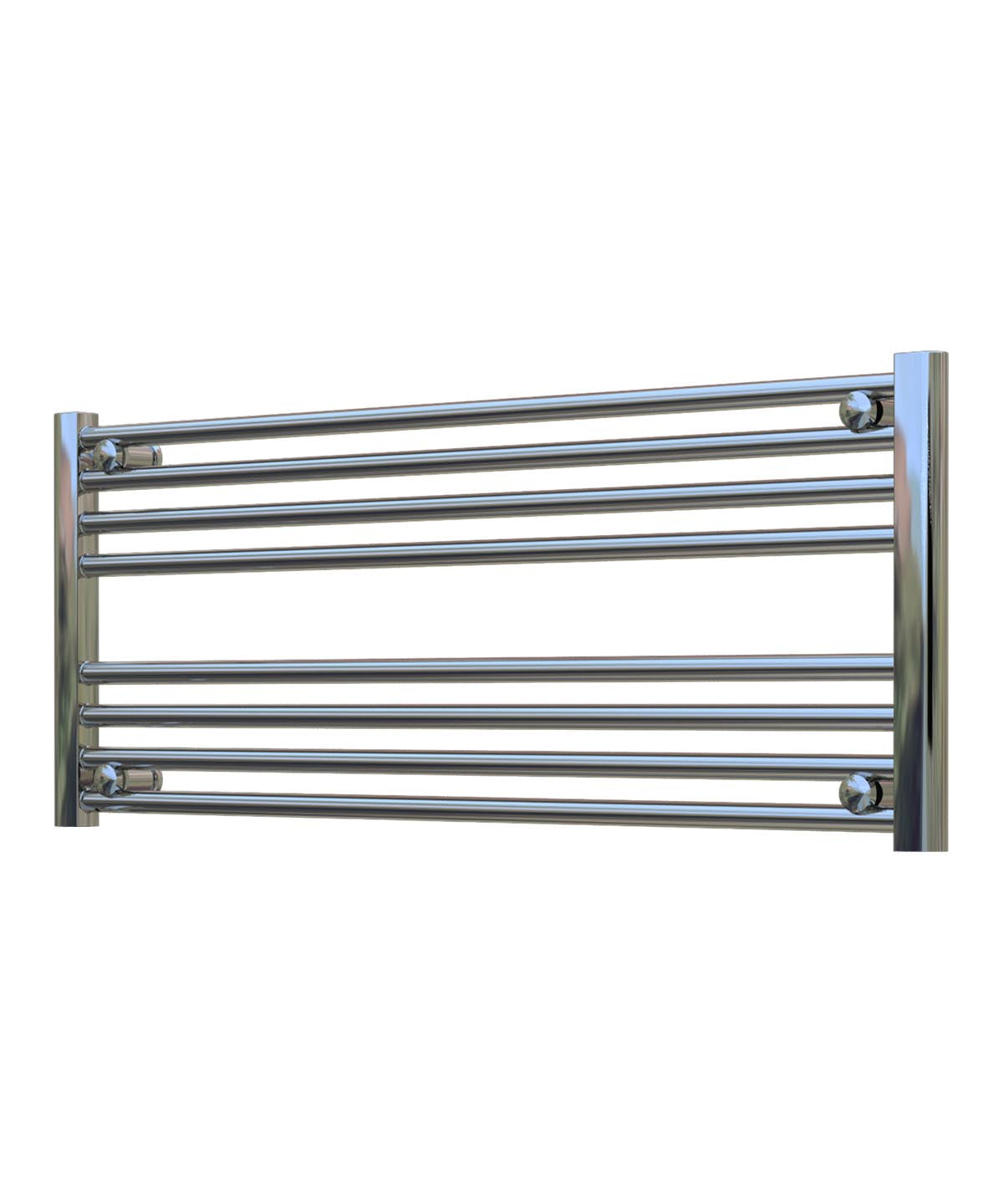 Horizontal Chrome Towel Radiator 1000mm Wide | 400mm High