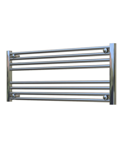 Horizontal Chrome Towel Radiator 1000mm Wide | 400mm High
