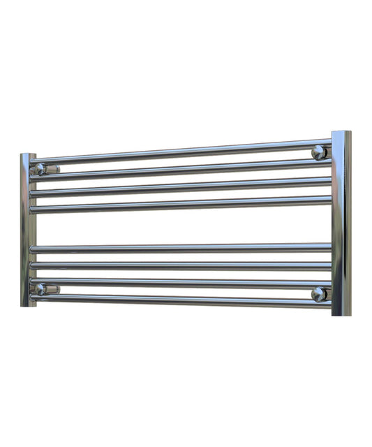 Horizontal Chrome Towel Radiator 1000mm Wide | 400mm High