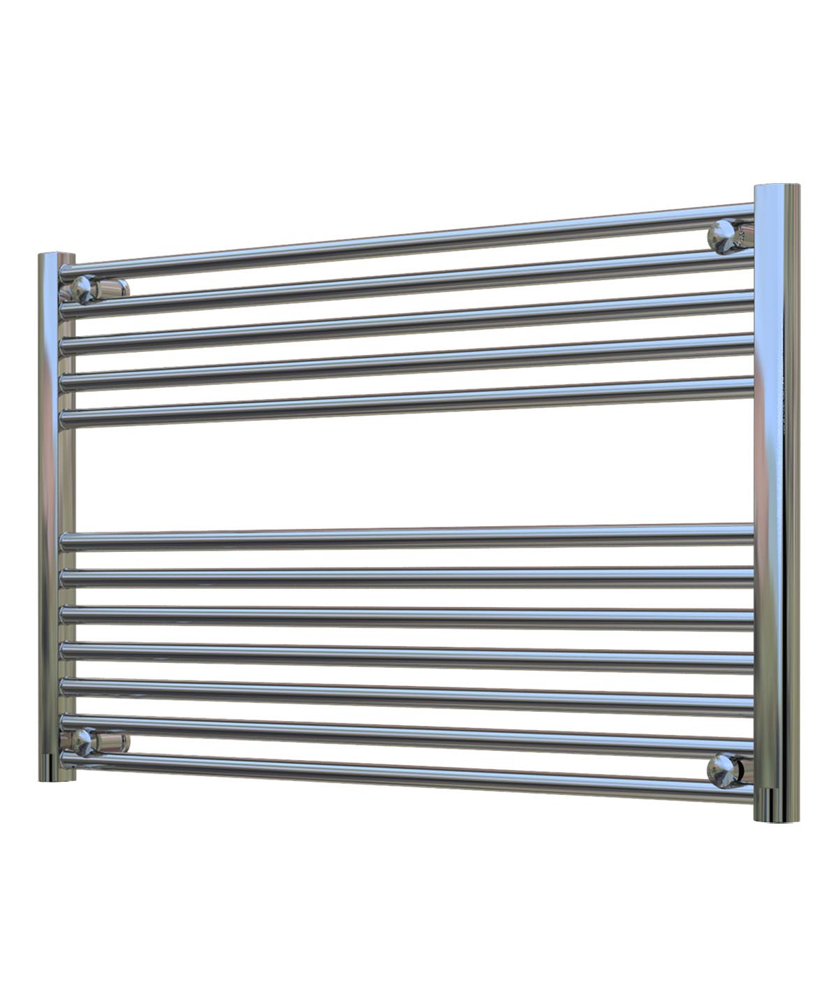 Horizontal Chrome Towel Radiator 1000mm Wide | 600mm High