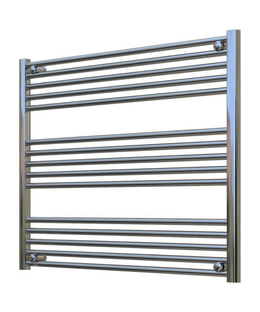 Horizontal Chrome Towel Radiator 1000mm Wide | 800mm High