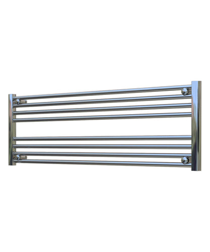 Horizontal Chrome Towel Radiator 1200mm Wide | 400mm High