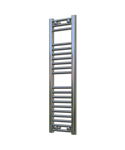 Narrow Chrome Towel Radiator 300mm Wide | 1000mm High