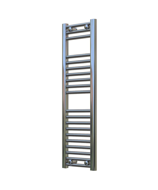 Narrow Chrome Towel Radiator 300mm Wide | 1000mm High