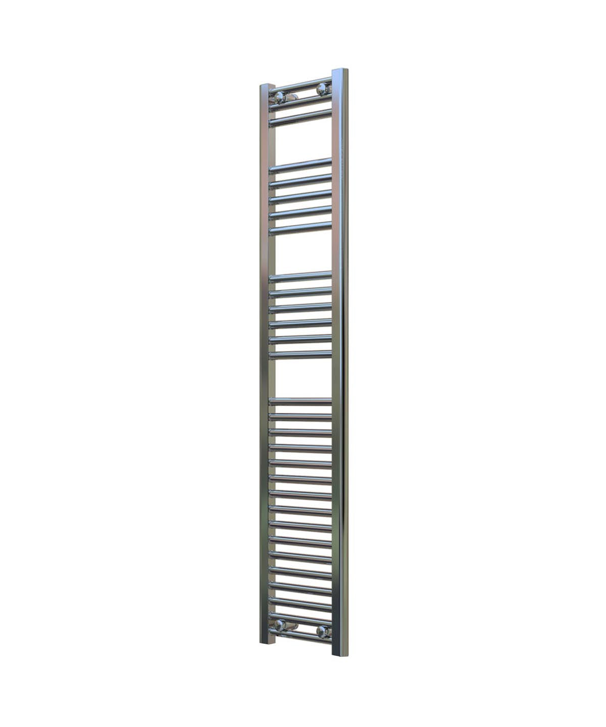 Narrow Chrome Towel Radiator 300mm Wide | 1500mm High