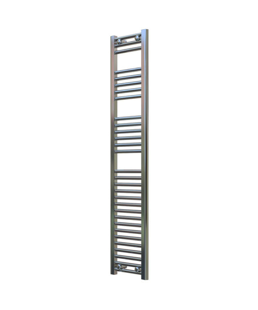 Narrow Chrome Towel Radiator 300mm Wide | 1500mm High