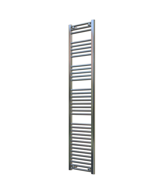 Tall & Slim Chrome Towel Radiator 400mm Wide | 1750mm High